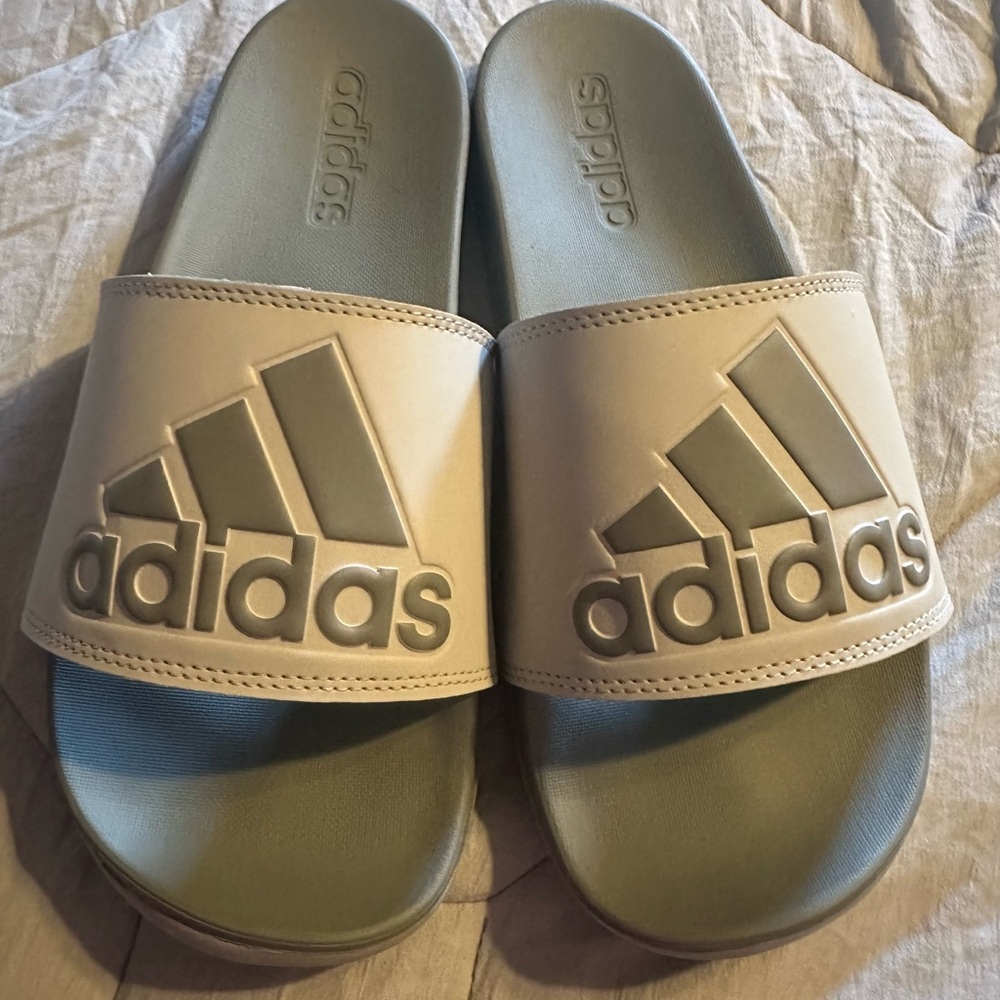 Men’s Adidas Slides Gray NWOT